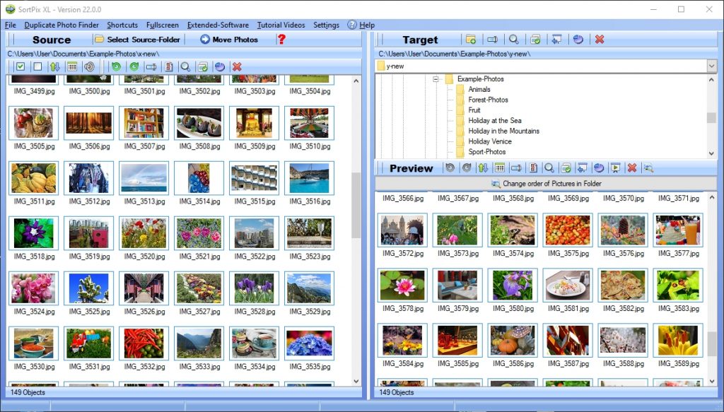 Smart logiciel tri photo pour trouver des images avec beaucoup de fonctions utiles